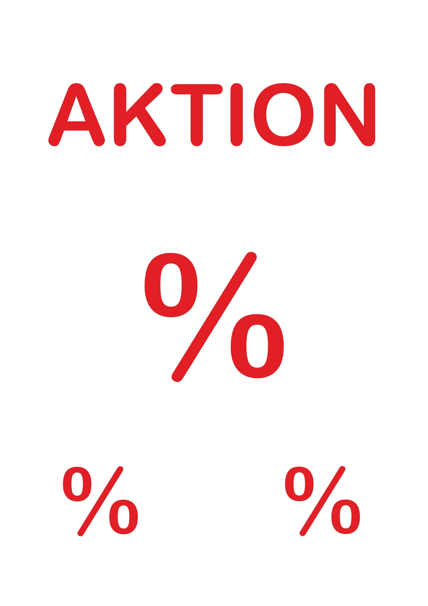 Werbeplakat SALE — AKTION