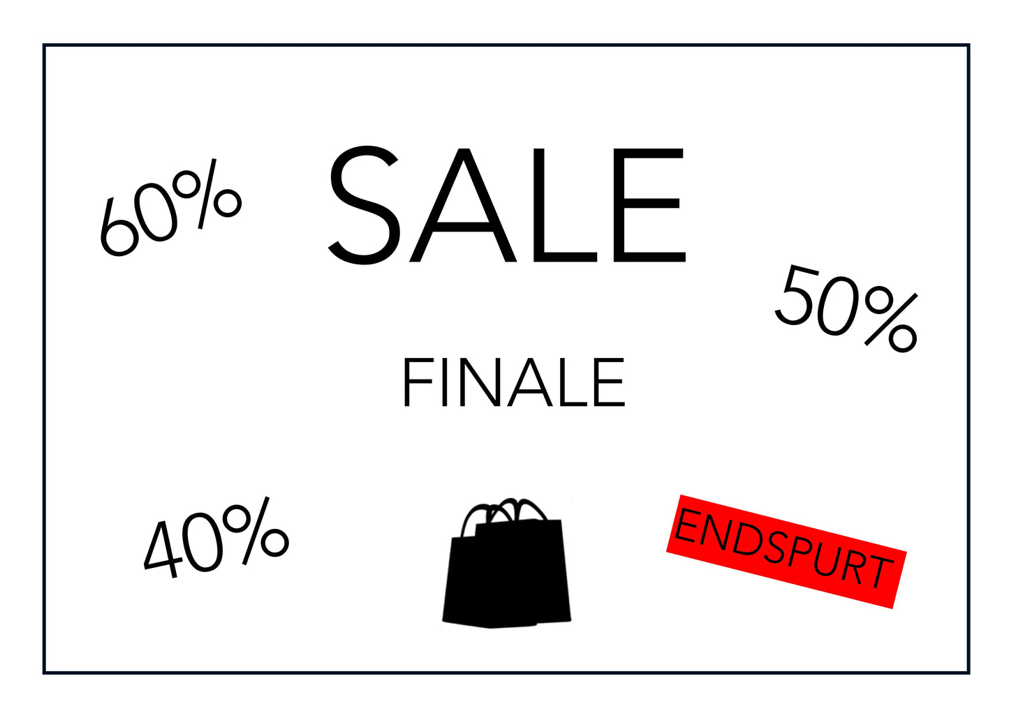 Werbeplakat SALE — DINA4