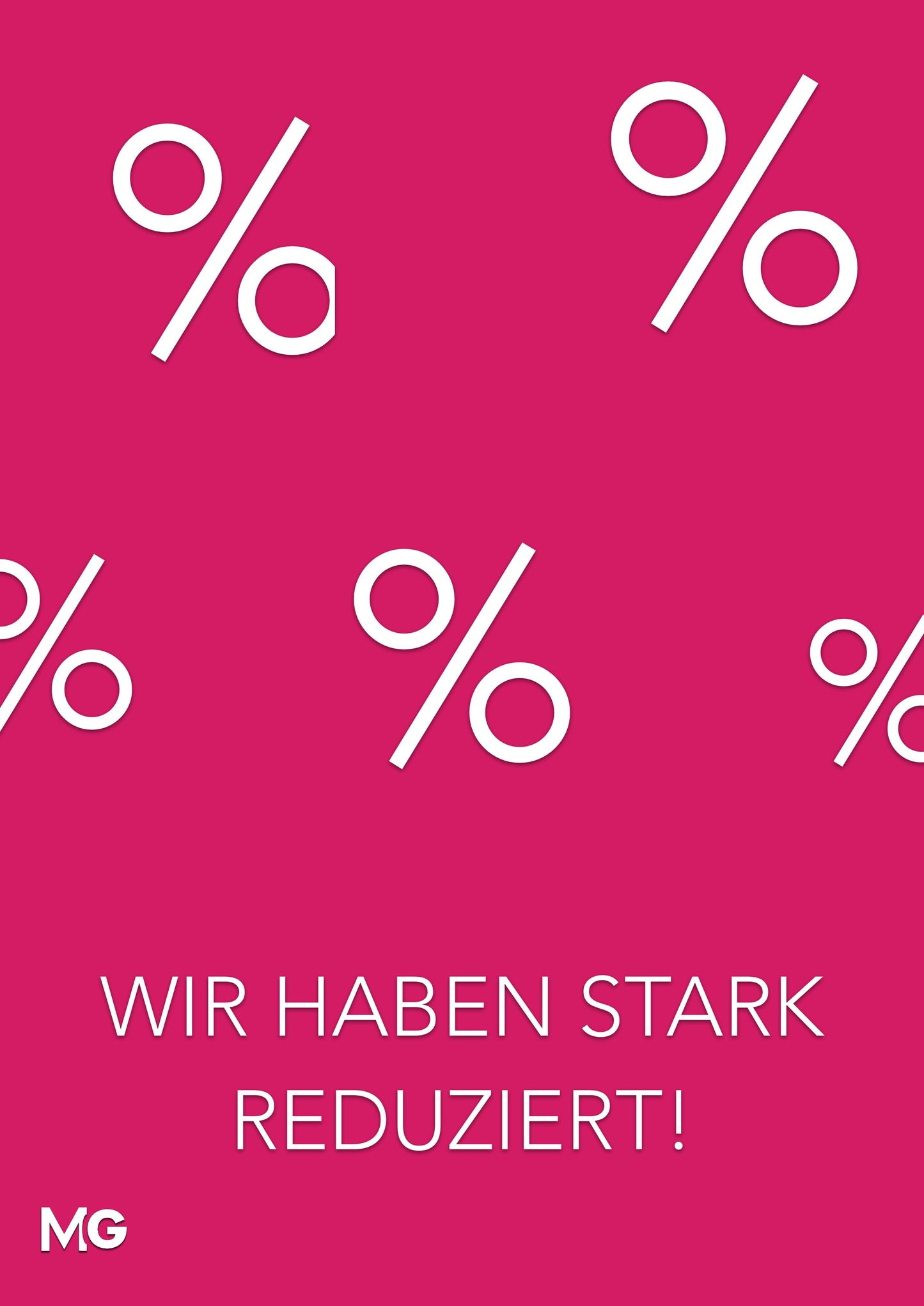 Starke Reduzierung