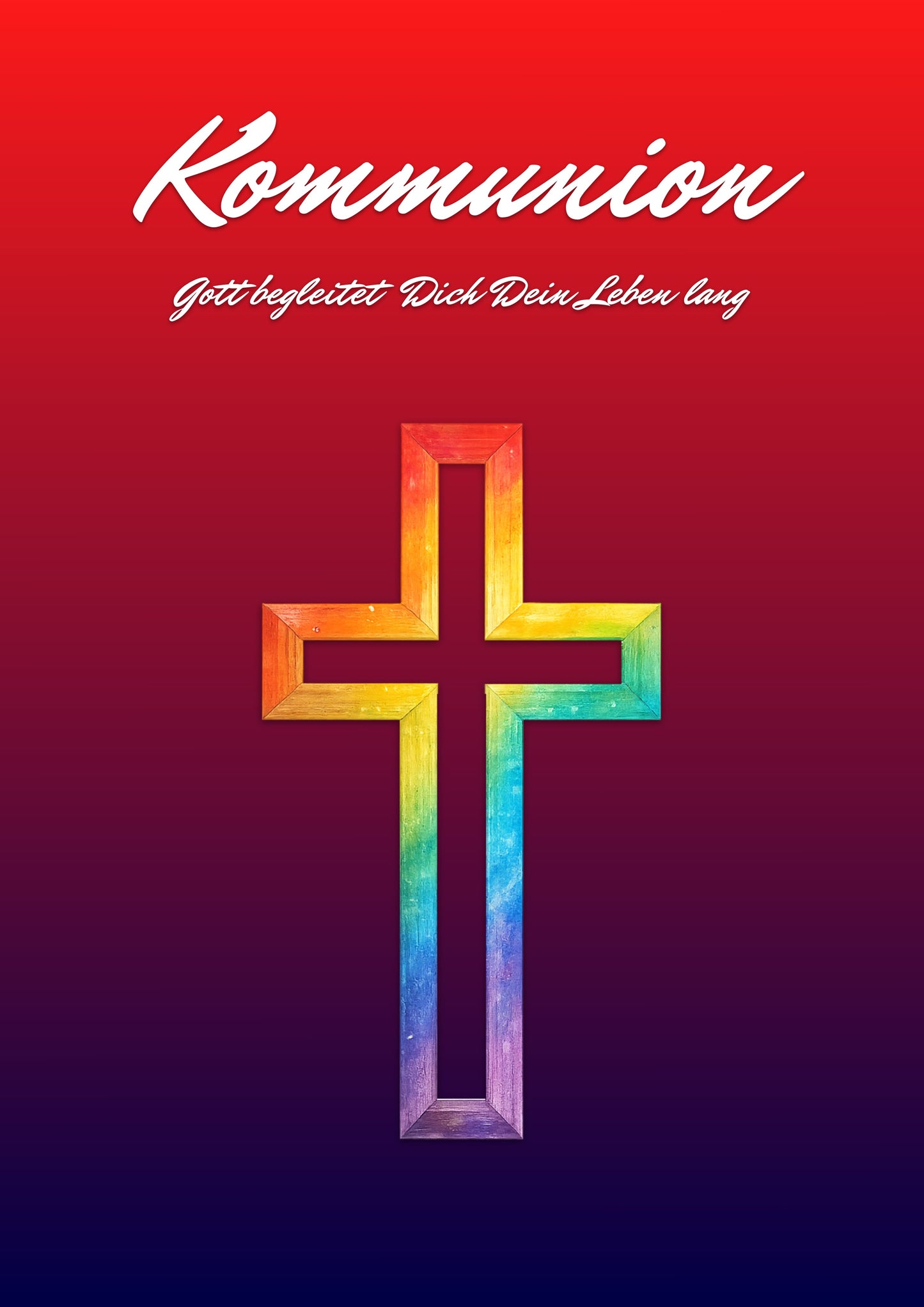 Kommunion Regenbogen-Kreuz – Komplettpaket
