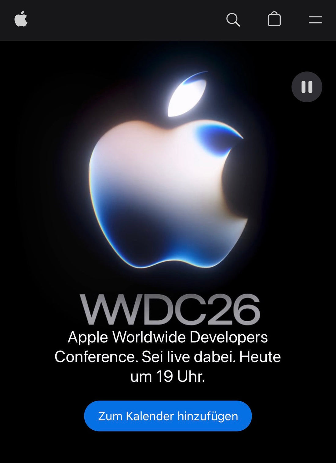 Apple Keynote heute am 08.06.2026