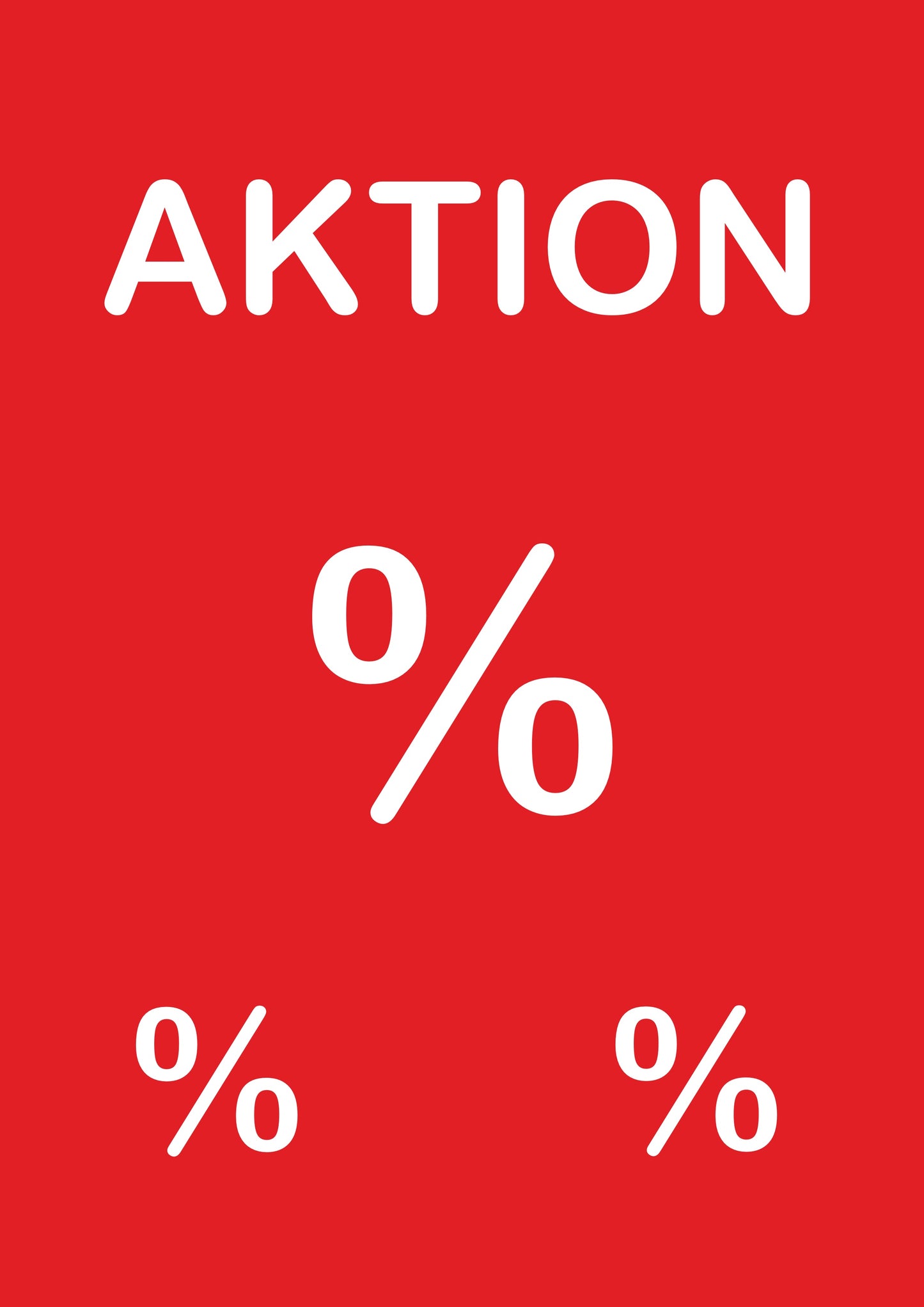 Werbeplakat SALE — AKTION