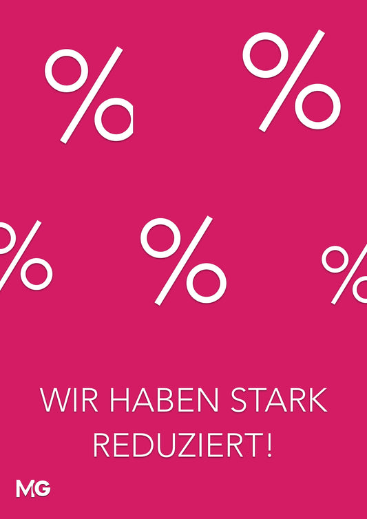 Starke Reduzierung