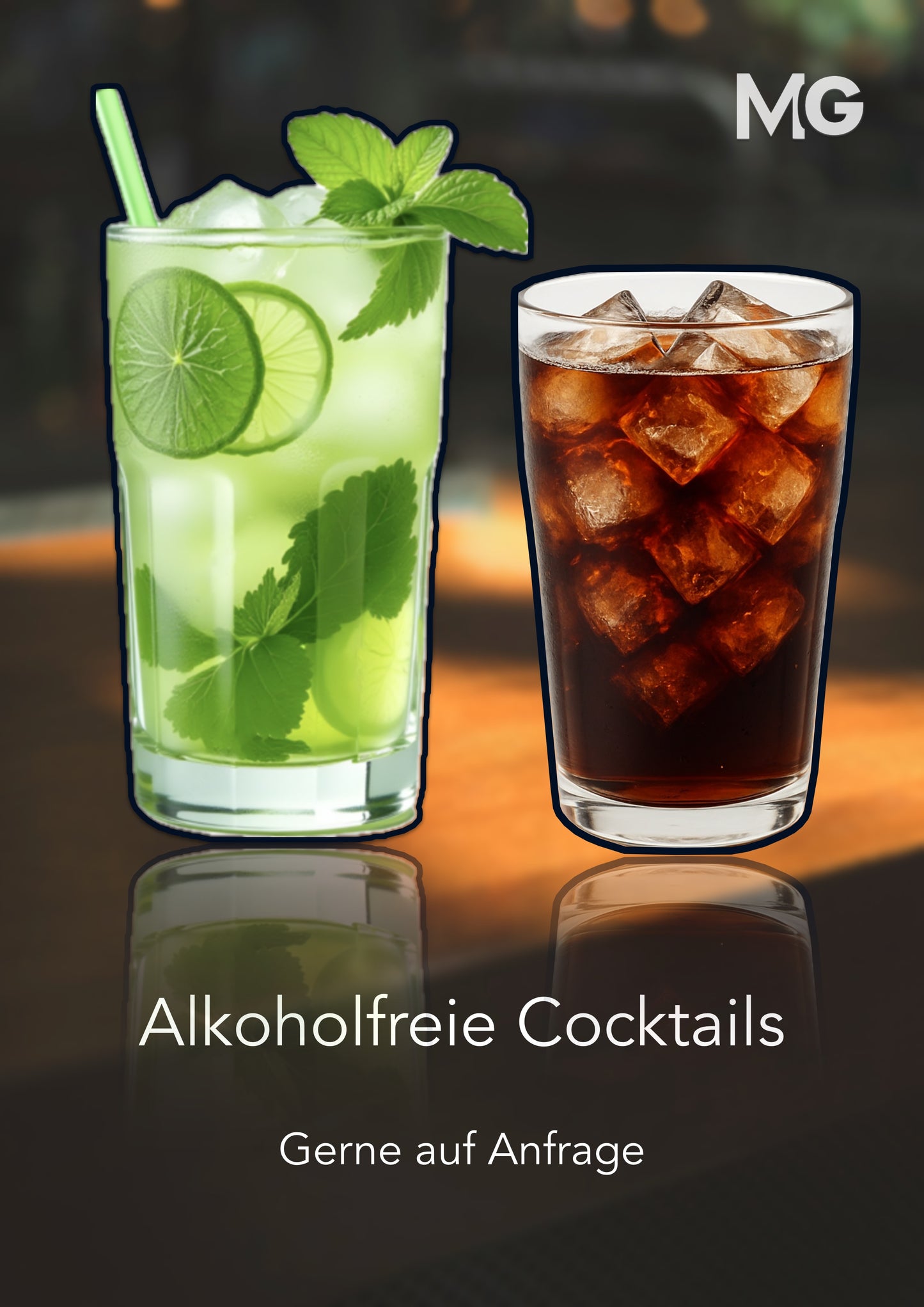 MediaGalaxy Lifestyle — Werbeplakat Cocktails in DIN A4