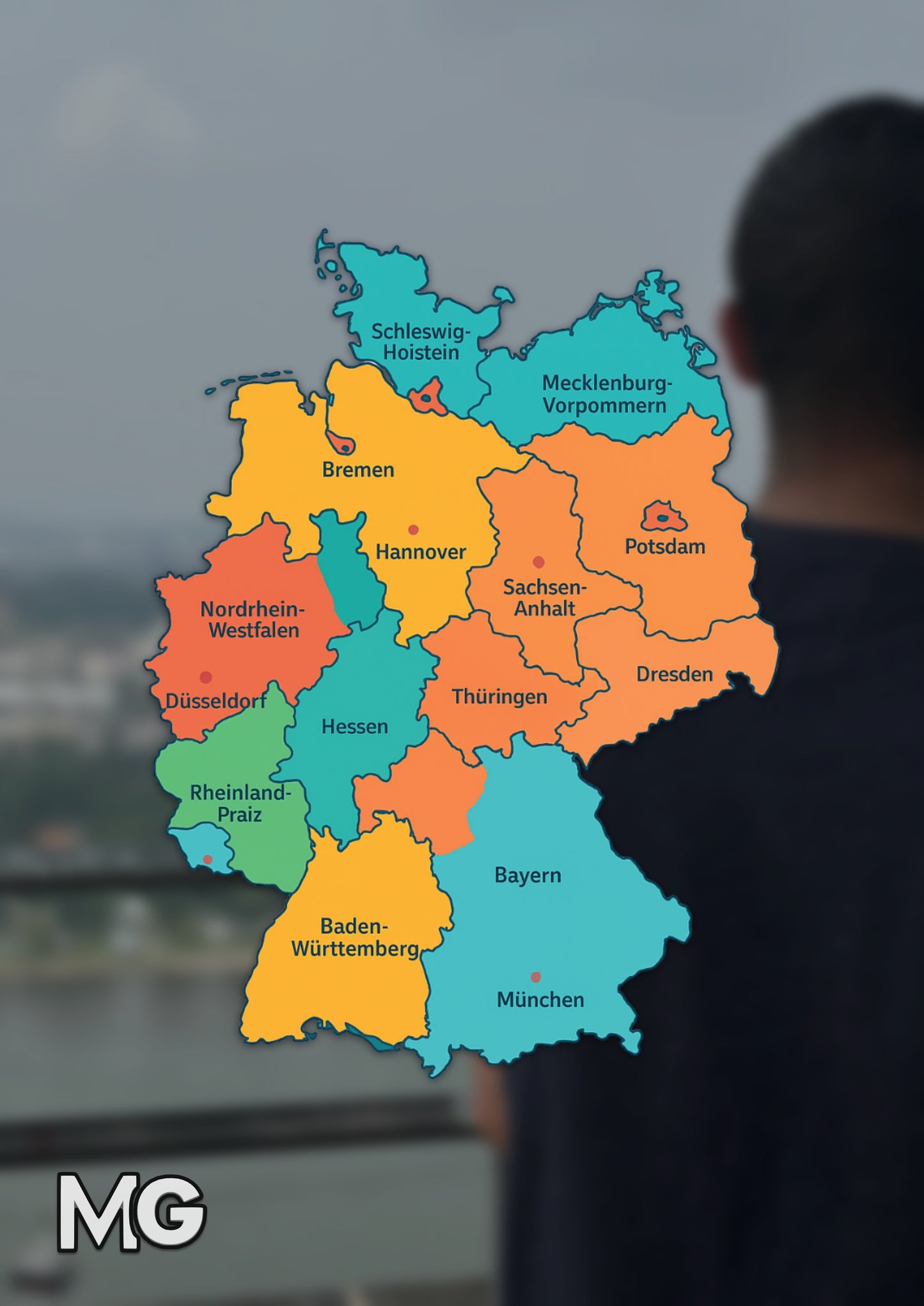 MediaGalaxy Photos — Landkarte von Deutschland