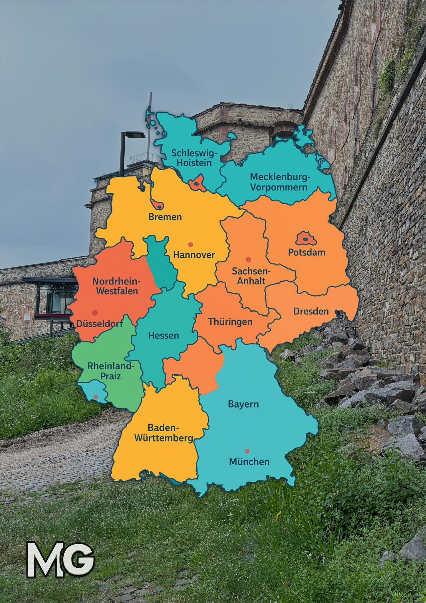 MediaGalaxy Photos — Landkarte von Deutschland