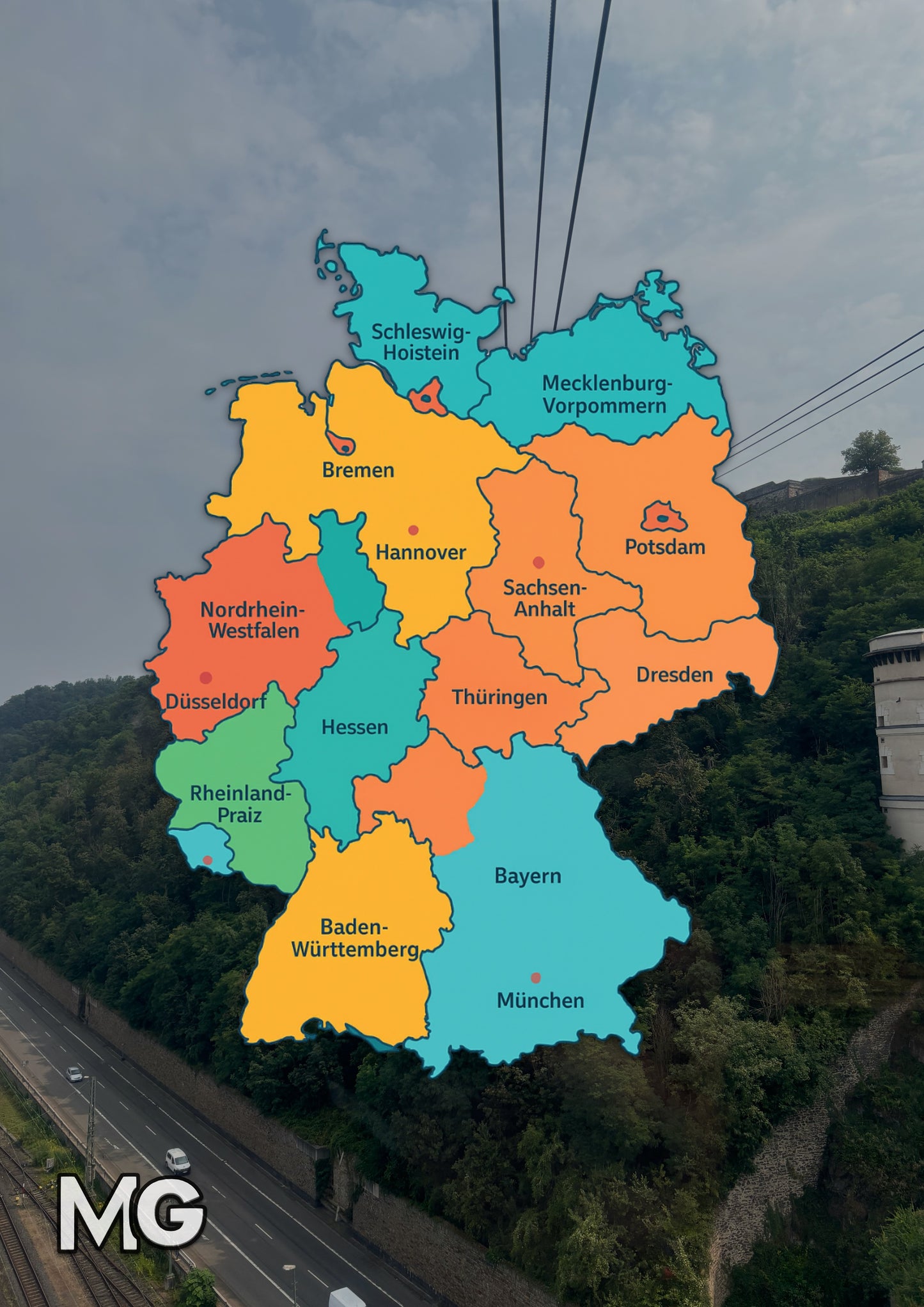 MediaGalaxy Photos — Landkarte von Deutschland