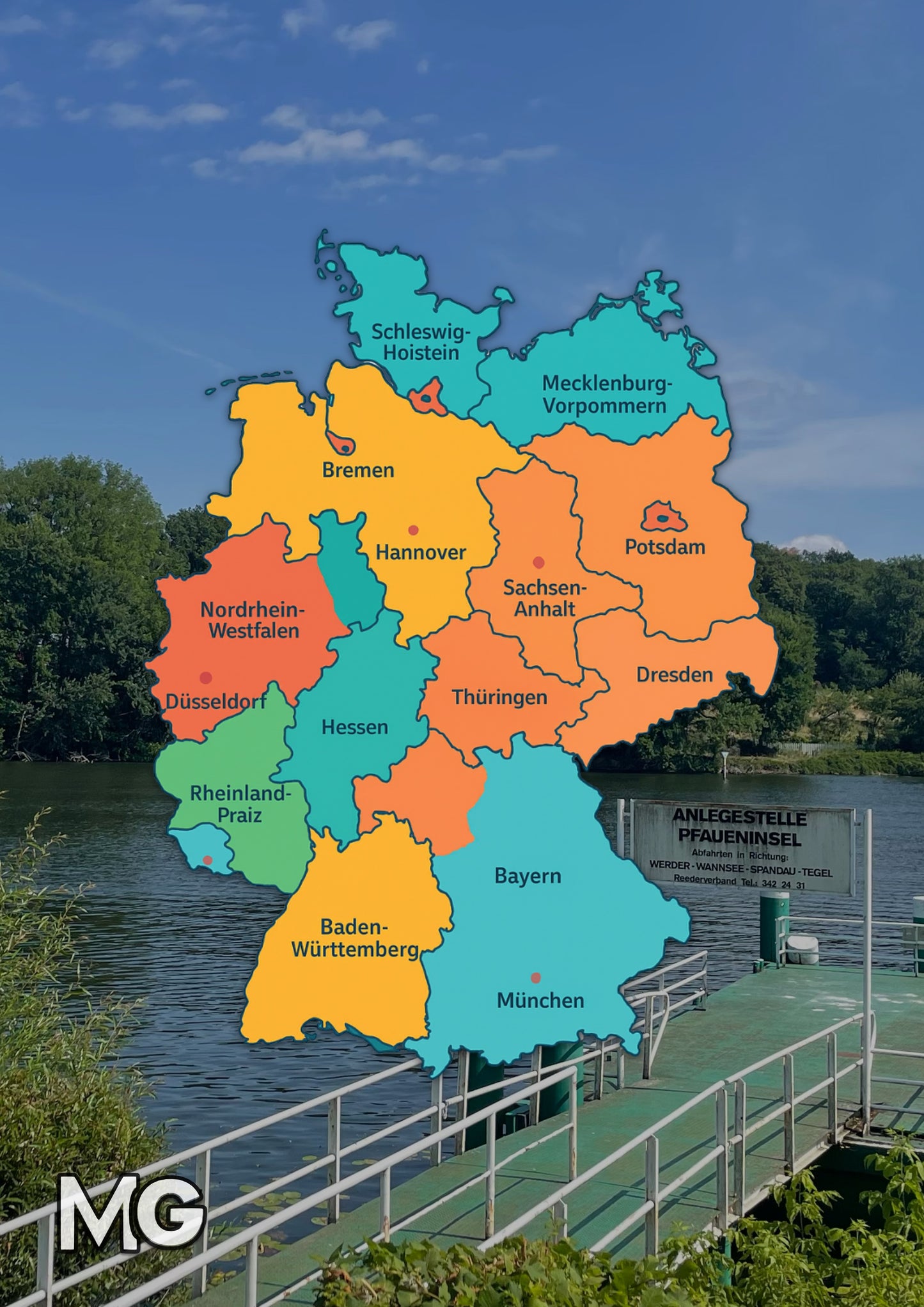 MediaGalaxy Photos — Landkarte von Deutschland