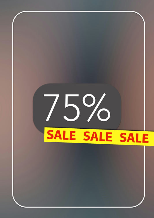 DIN A4 Werbeplakat „75% SALE“ – Sofort-Download