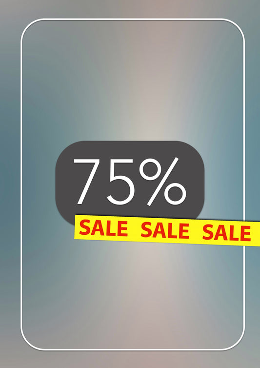 DIN A4 Werbeplakat „75% SALE“ – Sofort-Download