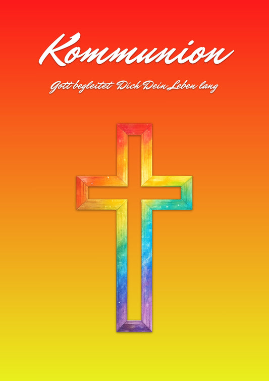 Kommunion Regenbogen-Kreuz – Komplettpaket