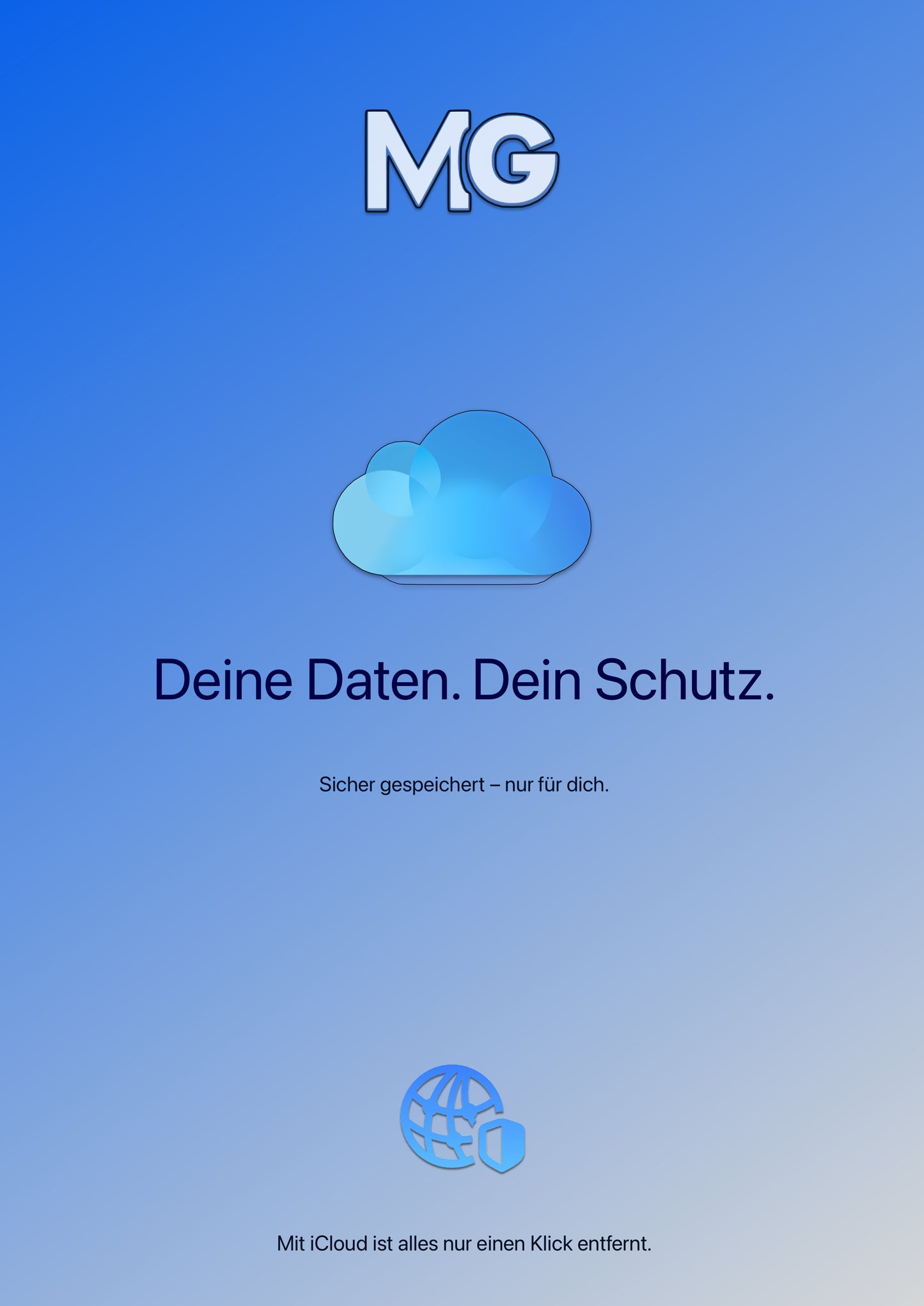 iCloud Präsentation zum Thema Datenschutz — MediaGalaxy Service