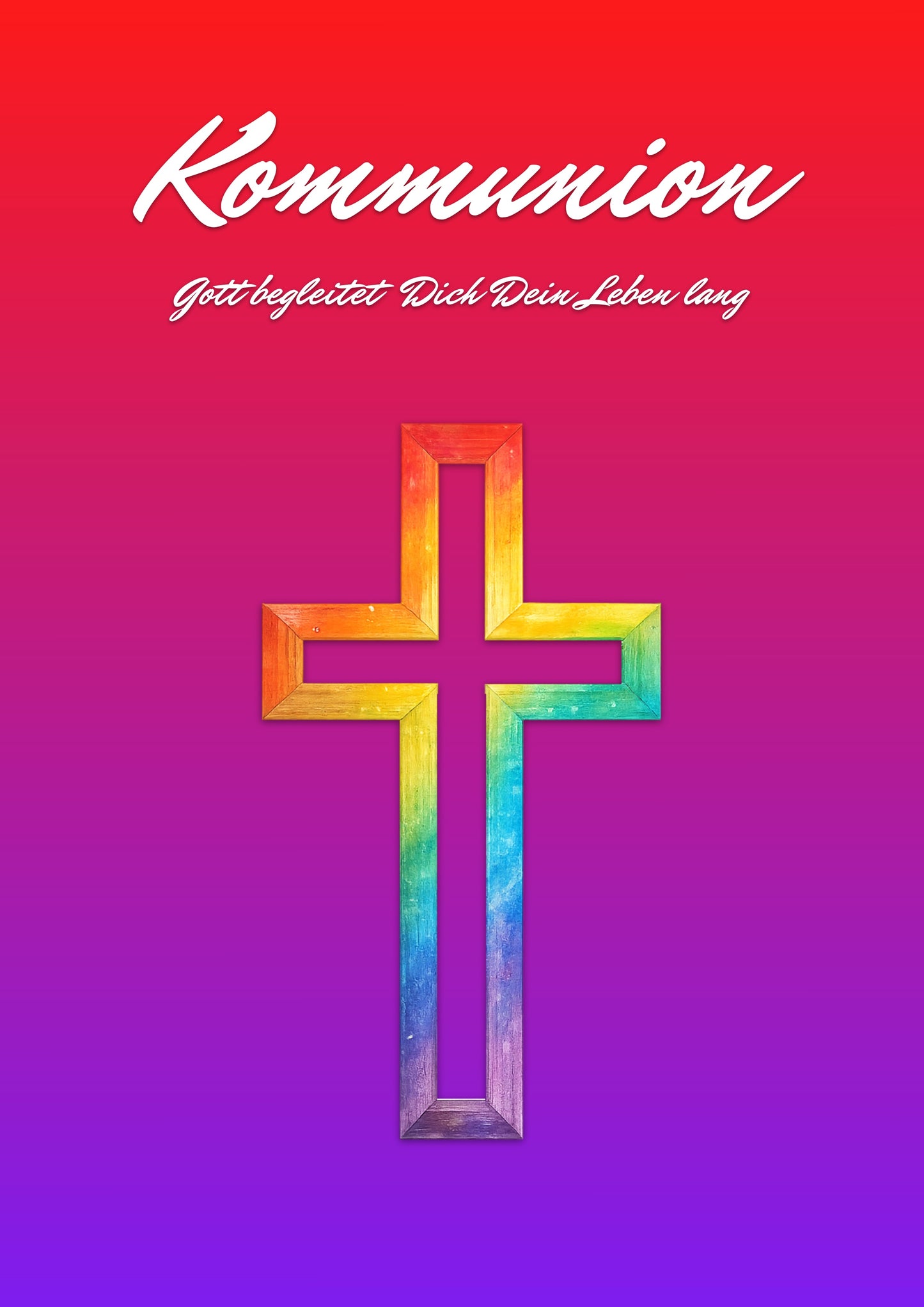 Kommunion Regenbogen-Kreuz – Komplettpaket