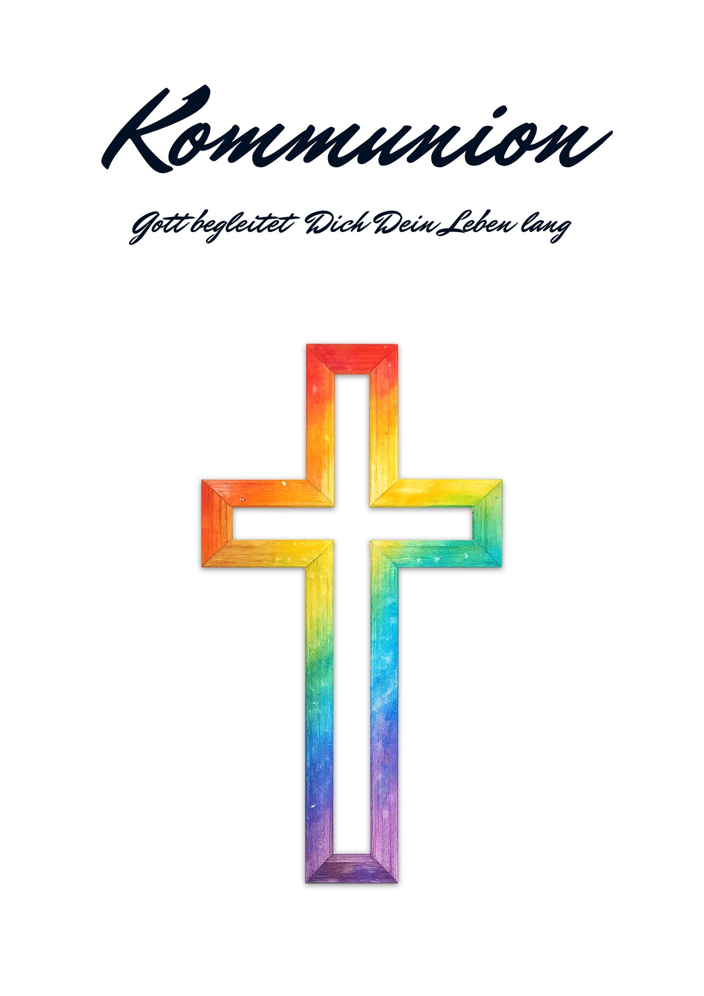 Kommunion Regenbogen-Kreuz – Komplettpaket